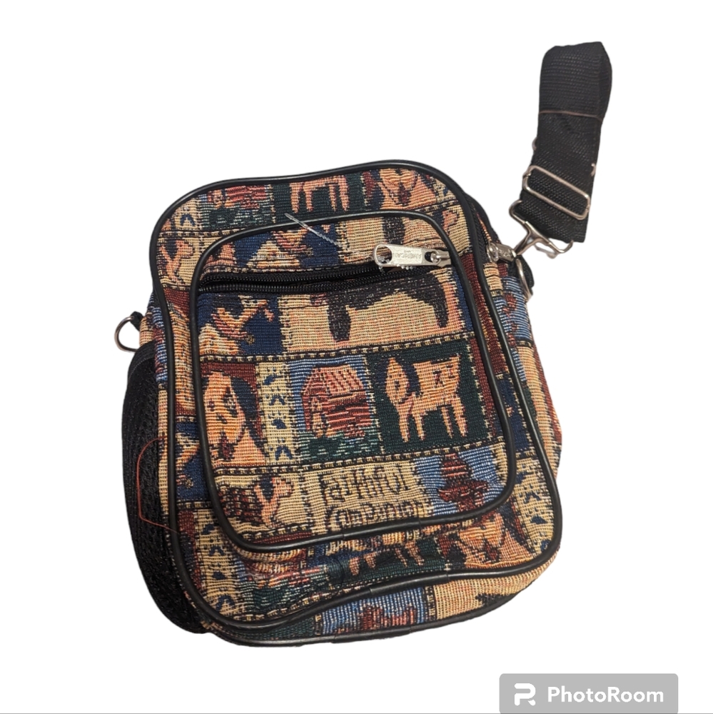 Faithful Companion dog tapestry bag